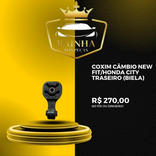 Coxim Câmbio New FIT/Honda City Traseiro (Biela)