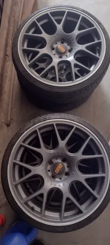 Jogo de Rodas BBS R18 Grafite 4x100 Com Pneus 185/35