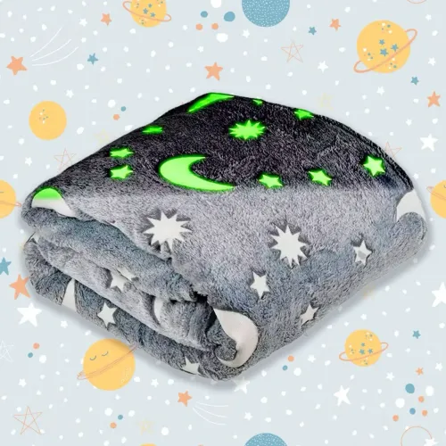 Cobertor/ manta Infantil Pelúcia que brilha no escuro NOVO