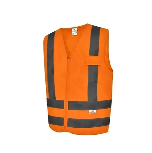 (Aceito cartão) Colete Refletivo c/ 1 Bolso Laranja Steelflex STF-VACL91030 (Novo)