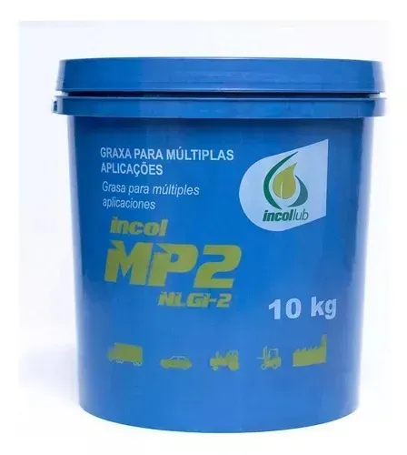 Graxa Azul De Litio Para Rolamentos Multiuso Mp2 Incol 10 Kg