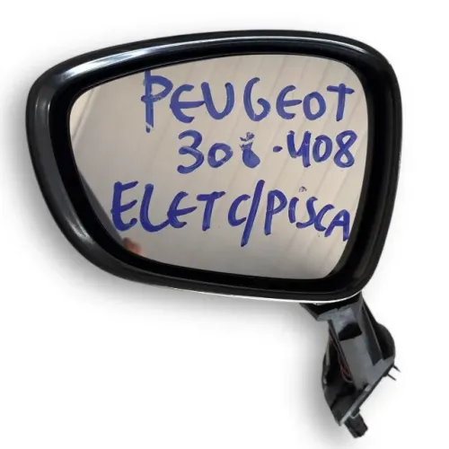 Retrovisor Esquerdo Peugeot 308 408 2012 A 2017 C/ Pisca