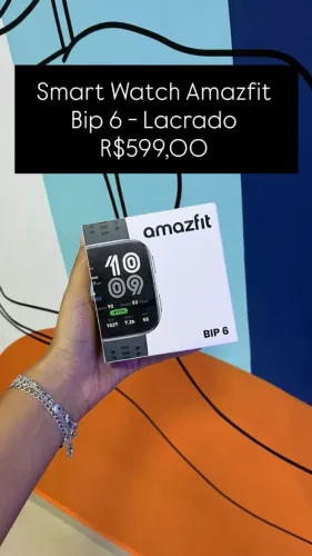 Smart Watch Amazfit Bip 6 - Lacrado/NOVO / R$599,00