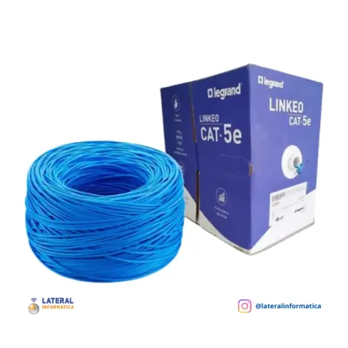 Cabo de Rede Legrand Linkeo Cat5e 305m UTP Azul