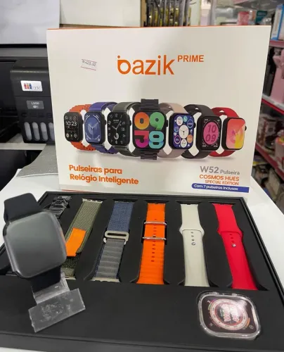 Smartwatch Bazik Prime W52 + 7 Pulseiras
