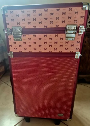 Maleta de maquiagem profissional