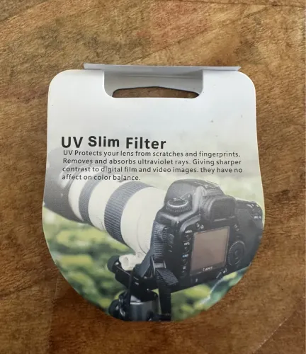 Filtro UV para câmeras lente 49 mm