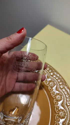 Dois Copos de vidro Brahma 50 anos 