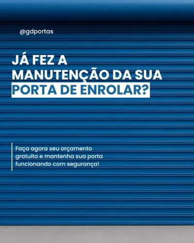 ? Precisa de manutenção na sua porta de enrolar?