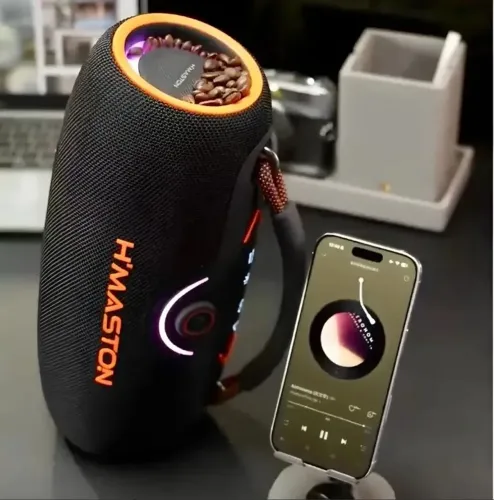 Caixa Som Boombox H`maston Original Alta Potência Bluetooth