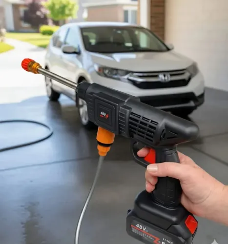 Lavadora de Alta Pressão Portátil | Sem Fio, Recarregável e Bivolt!
