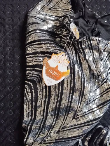 Vestido paetê tule festa prata sexy