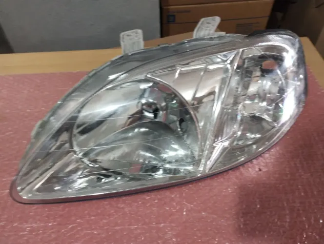 Farol esquerdo cromado Honda Civic 1999 2000 original DEPO CD 255