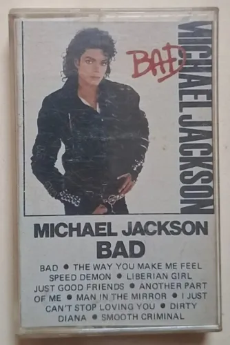 FITA CASSETE MICHAEL JACKSON BAD 1987 NACIONAL K7