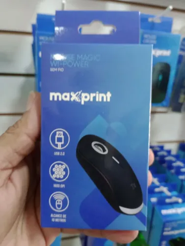 Mouse Sem Fio Maxprint Wi-Power 1600 DPI