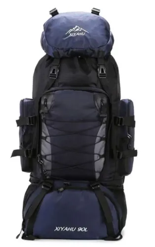 Mochila 90Litro Grande Camping Reforçada Impermeável Cargueira Trilha