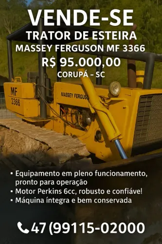 Trator de esteira MF3366