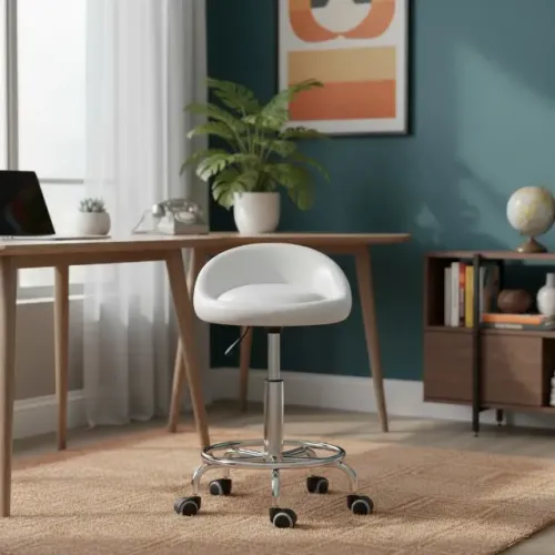 Mocho Branco c/ Rodinhas (Mostruário c/ Manchas)