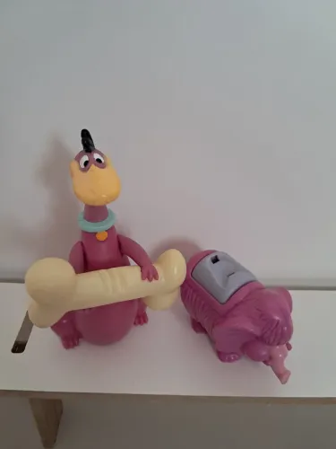 Lote miniaturas colecionáveis Os Flintstones Dino , Mamute