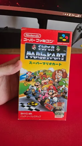 Fita Super Mario Kart - Super Nintendo completa