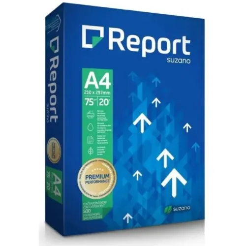 Resma de Papel Sulfite A4 Premium Report 500 Folhas - WZetta