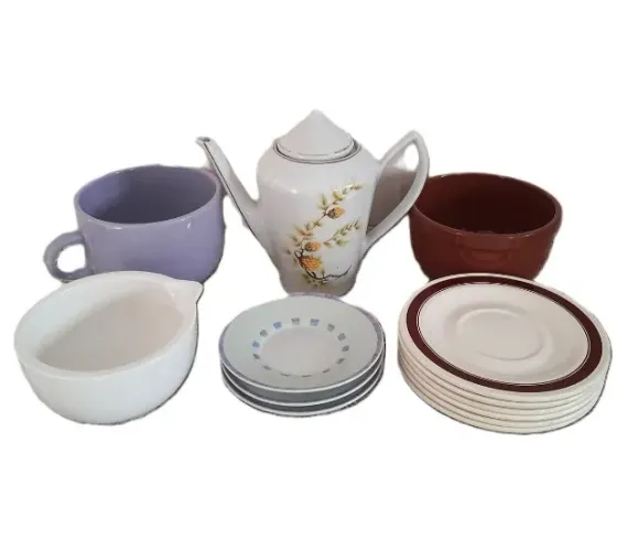 conjunto com 12 peças em porcelana pozzani