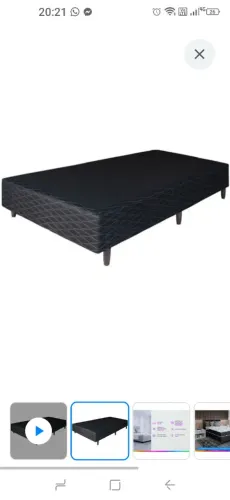 Base Cama Box Casal Umaflex 138x38x188cm - Duomo