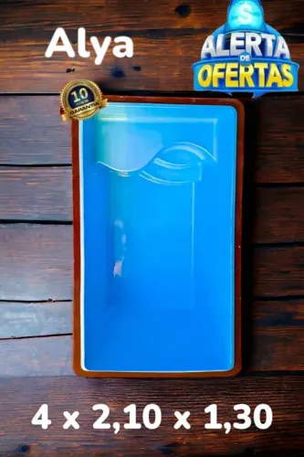Piscina de fibra 4x2,10x1,30 - Alya