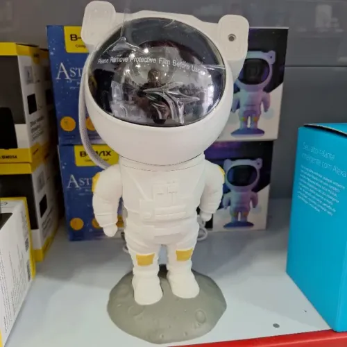 Projetor Astronauta Decoração Galáxia com Controle