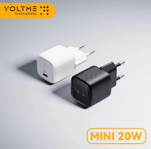 Carregador Rápido 20W Mini Voltime com cabo