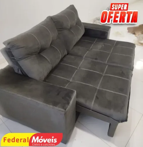 Sofá 2,00m Retrátil Oferta Especial - Entregamos