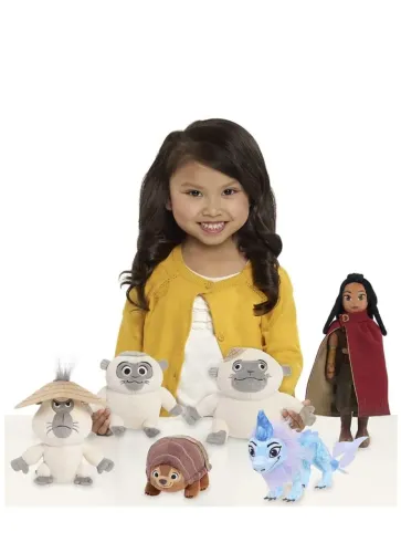 Set pelúcias completo Raya e o último dragão 