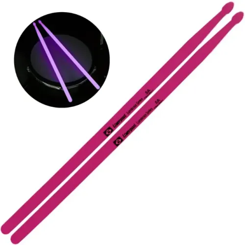 Baqueta Para Bateria Luminous Fiber Neon Roxo 5a Liverpool