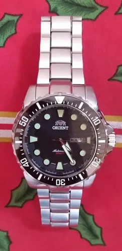 Orient Netuno Diver Preto Automático - 500 Metros 