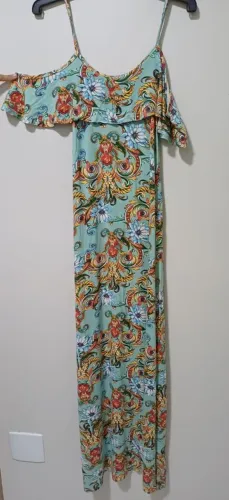 Vestido longo florido - M