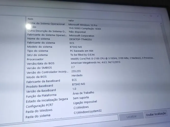 PC Desktop Intel Core i3, 8GB RAM - Ideal para Estudos e Uso Diário