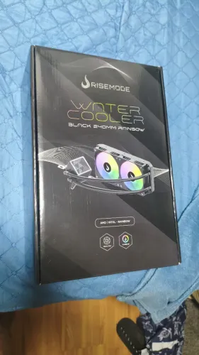 Water Cooler Gamer Rise Mode Black, ARGB Rainbow, 240mm, AMD e Intel, Preto - RM-WCB-02-RB