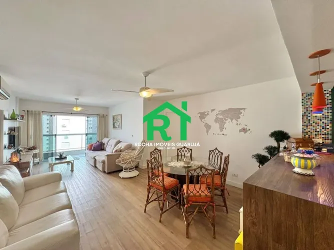 Apartamento à beira mar com 3 quartos (1 suíte), 1 vaga à venda em Pitangueiras, Guarujá