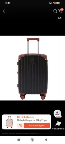 Mala viagem 20kg