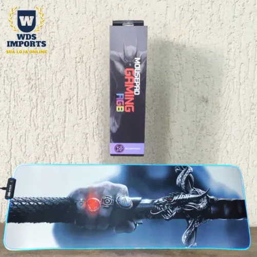Mouse Pad Gamer 80 X 30 Cm Iluminado Led Rgb - Knup 