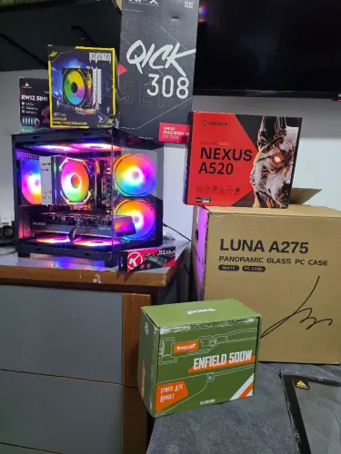 Pc Gamer RX 7600 (NOVA) - Ryzen 5 5600X / Nvme/ Troco em Ps5 - Nao Abaixo Valor