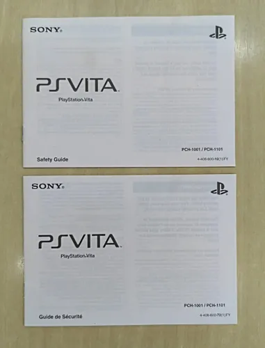 Manual de Instrução Psvita - Sony 