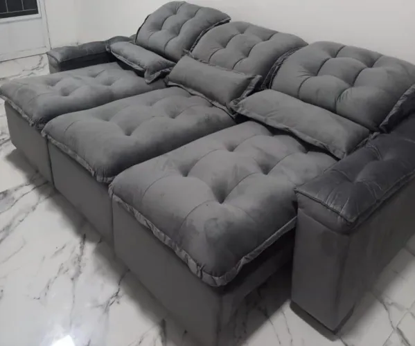 Sofás retrátil e reclinável 3 lugares 
