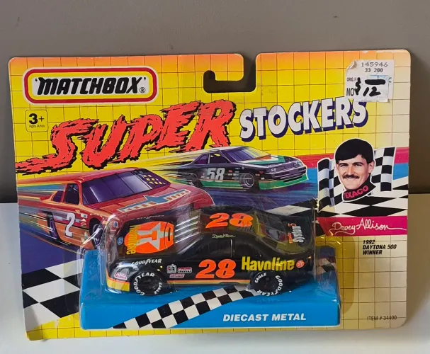 Miniatura Nascar Escala 1/43 Havoline Matchbox 1992 Daytona Winner 