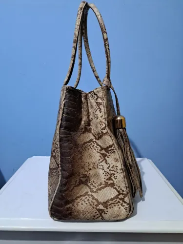 BOLSA COURO LEGÍTIMO COURO DE COBRA CORELLO