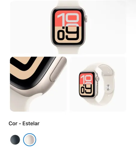 Apple Watch SE 3° 40 mm Alumínio Estelar
