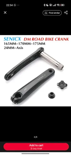 Pedivela hollowtech Senicx pr3/gr3