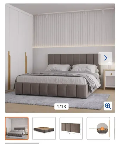 Cama Queen + Cabeceira estofadas