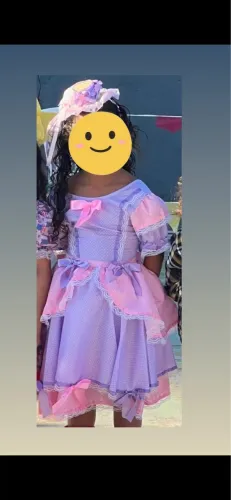 VESTIDO DE QUADRILHA INFANTIL