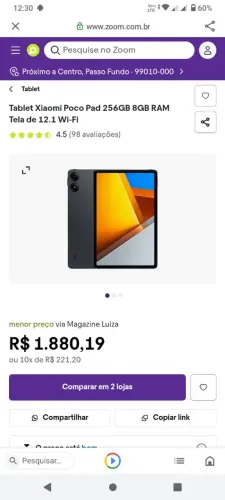 Tablet poco tela 12